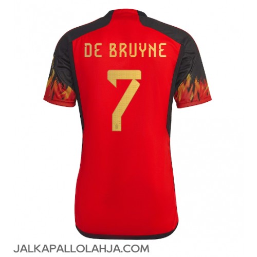 Belgia Kevin De Bruyne #7 Kopio Koti Pelipaita MM-kisat 2022 Lyhyet Hihat